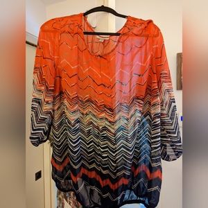 Crop Sleeved Blouse from Dressbarn